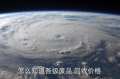 怎么知道各级废品 回收价格