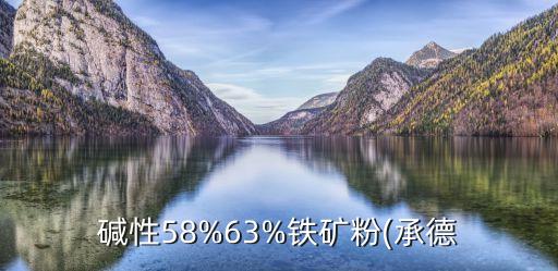 碱性58%63%铁矿粉(承德