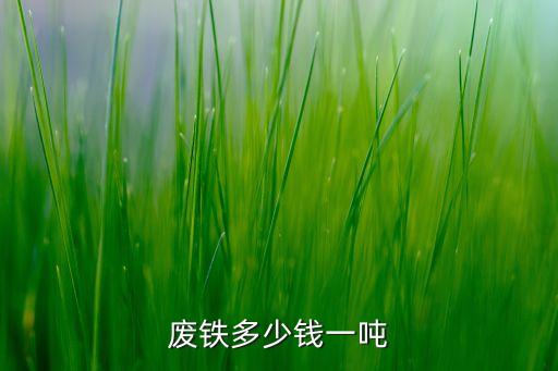 废铁多少钱一吨