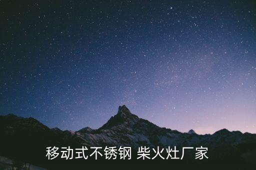 移动式不锈钢 柴火灶厂家