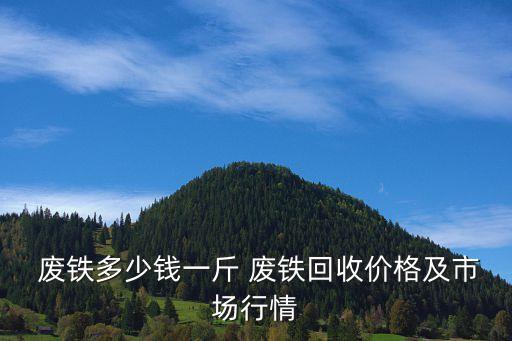  废铁多少钱一斤 废铁回收价格及市场行情