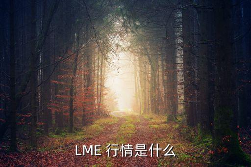 LME 行情是什么