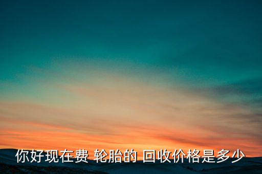 你好现在费 轮胎的 回收价格是多少