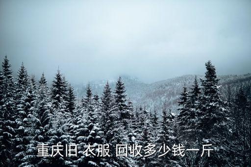 重庆旧 衣服 回收多少钱一斤