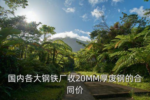 国内各大钢铁厂收20MM厚废钢的合同价