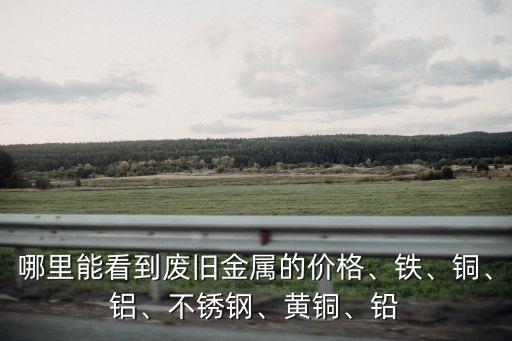 哪里能看到废旧金属的价格、铁、铜、铝、不锈钢、黄铜、铅