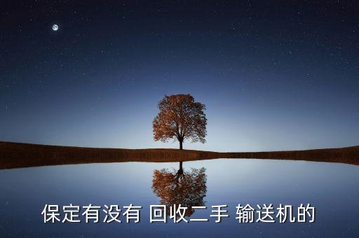 保定有没有 回收二手 输送机的