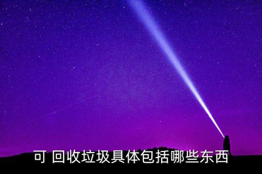 可 回收垃圾具体包括哪些东西