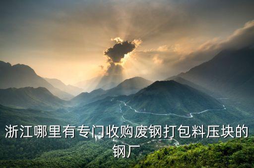 浙江哪里有专门收购废钢打包料压块的钢厂