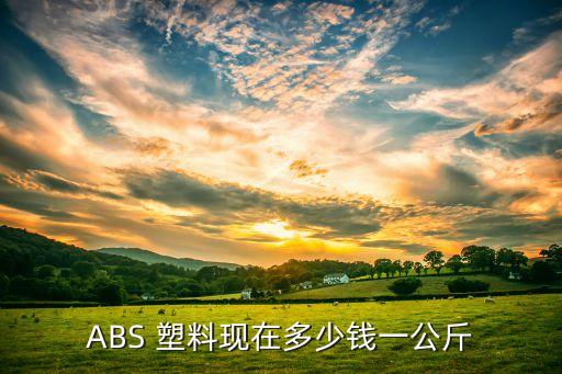ABS 塑料现在多少钱一公斤