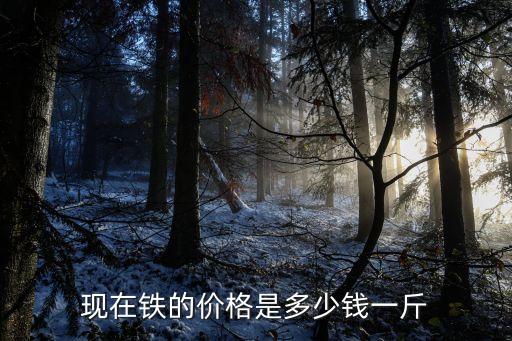 现在铁的价格是多少钱一斤
