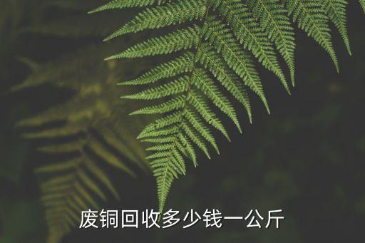 废铜回收多少钱一公斤