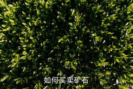 如何买卖矿石