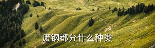 废钢都分什么种类