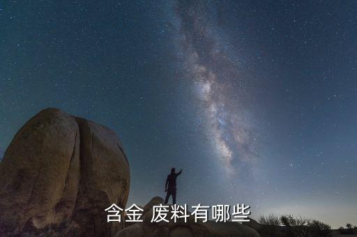 含金 废料有哪些