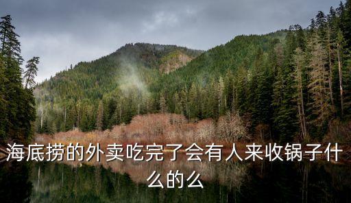 海底捞的外卖吃完了会有人来收锅子什么的么
