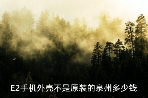 E2手机外壳不是原装的泉州多少钱