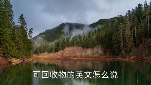 可回收物的英文怎么说
