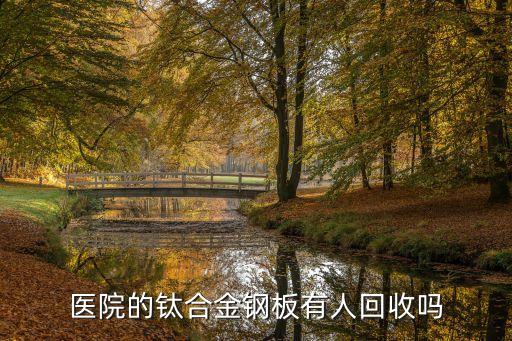 医院的钛合金钢板有人回收吗