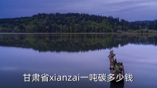 甘肃省xianzai一吨碳多少钱