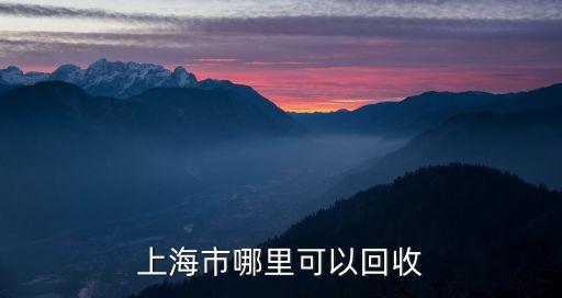 上海市哪里可以回收