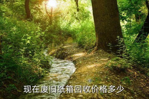 现在废旧纸箱回收价格多少