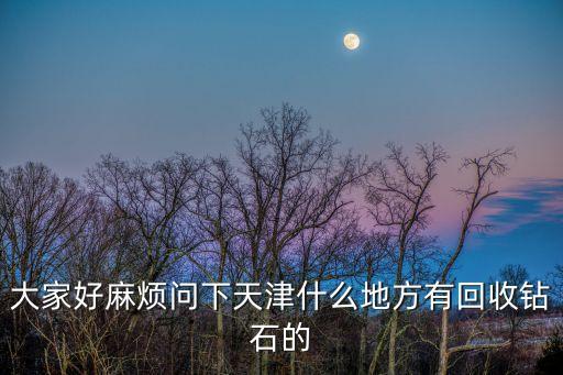 大家好麻烦问下天津什么地方有回收钻石的