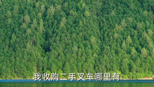 我收购二手叉车哪里有