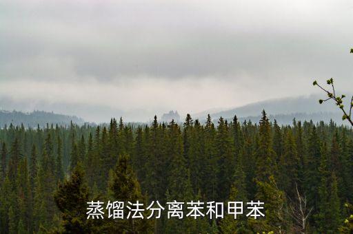 蒸馏法分离苯和甲苯