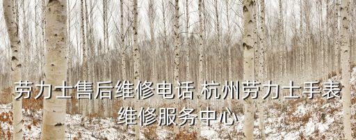 劳力士售后维修电话 杭州劳力士手表维修服务中心