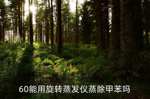 60能用旋转蒸发仪蒸除甲苯吗