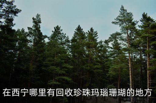在西宁哪里有回收珍珠玛瑙珊瑚的地方