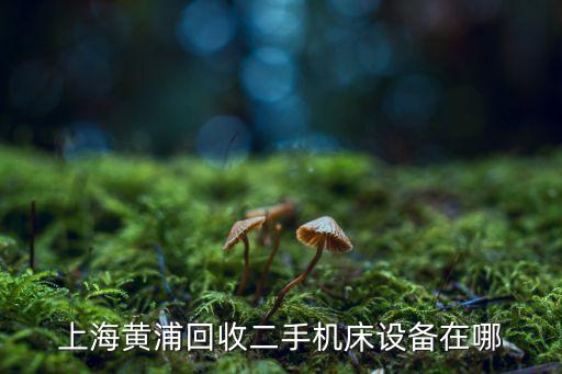 上海黄浦回收二手机床设备在哪