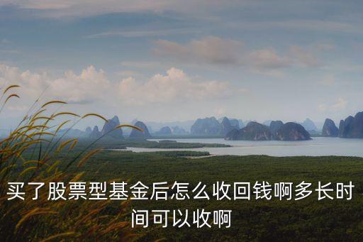 买了股票型基金后怎么收回钱啊多长时间可以收啊
