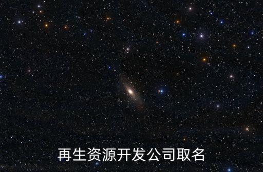 再生资源开发公司取名