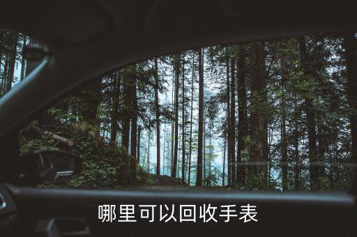 哪里可以回收手表