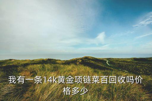 我有一条14k黄金项链菜百回收吗价格多少