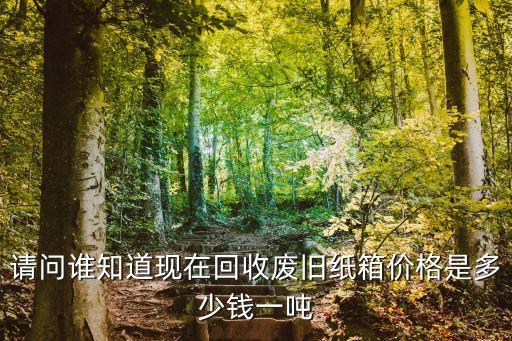 请问谁知道现在回收废旧纸箱价格是多少钱一吨