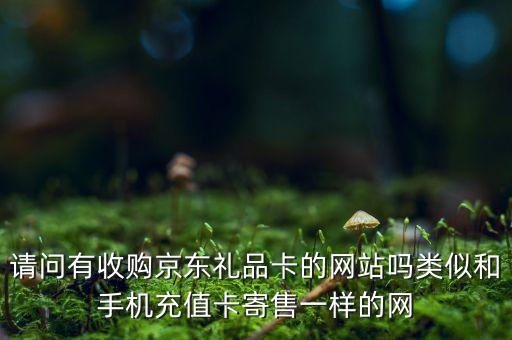 请问有收购京东礼品卡的网站吗类似和手机充值卡寄售一样的网