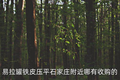 易拉罐铁皮压平石家庄附近哪有收购的