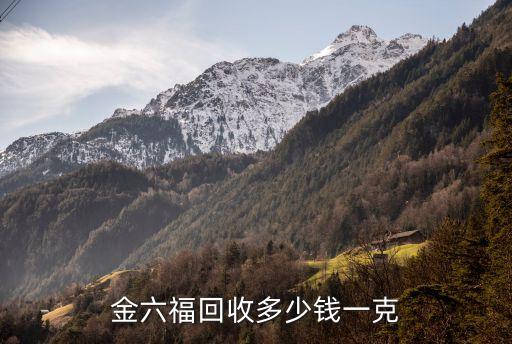 金六福回收多少钱一克