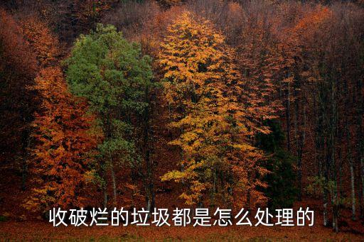 收破烂的垃圾都是怎么处理的