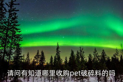 请问有知道哪里收购pet破碎料的吗