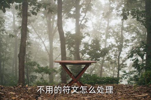 不用的符文怎么处理