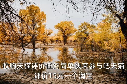 收购天猫评价任务简单快来参与吧天猫评价15元一个淘宝