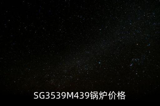 SG3539M439锅炉价格