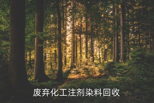 废弃化工注剂染料回收