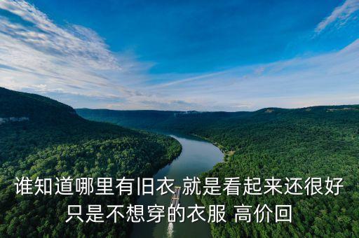谁知道哪里有旧衣 就是看起来还很好只是不想穿的衣服 高价回