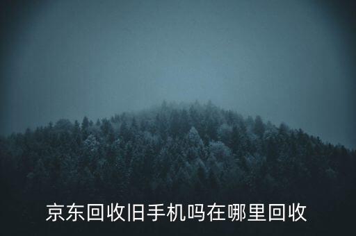 京东回收旧手机吗在哪里回收
