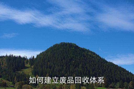 如何建立废品回收体系